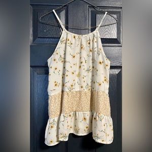 Paper Crane Top -Light Cream Colored- Size: Medium